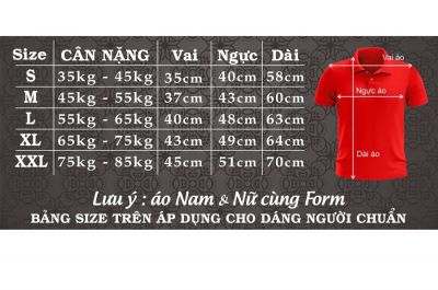 Tư vấn chọn size đồng phục