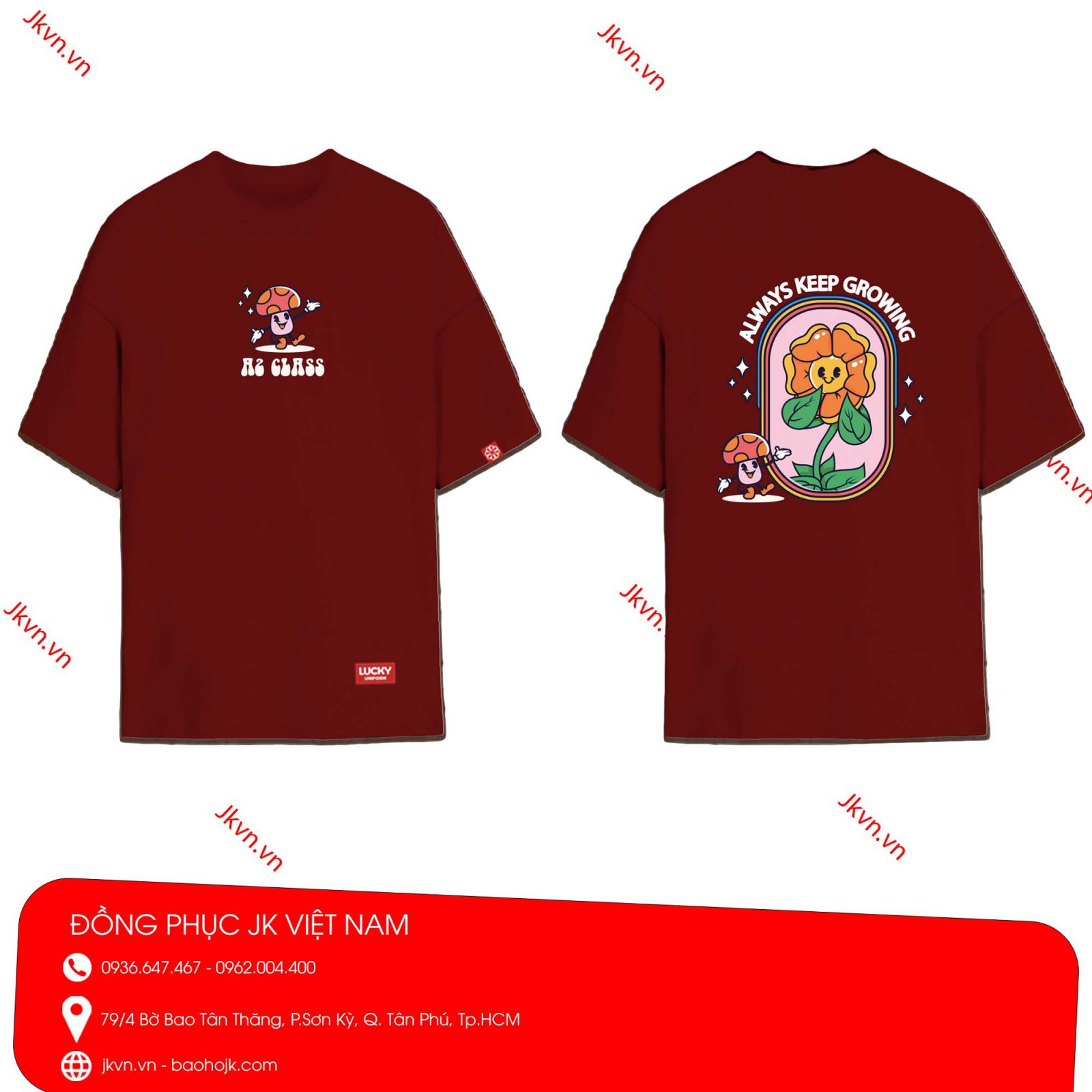 ao-thun-lop-tay-do-do